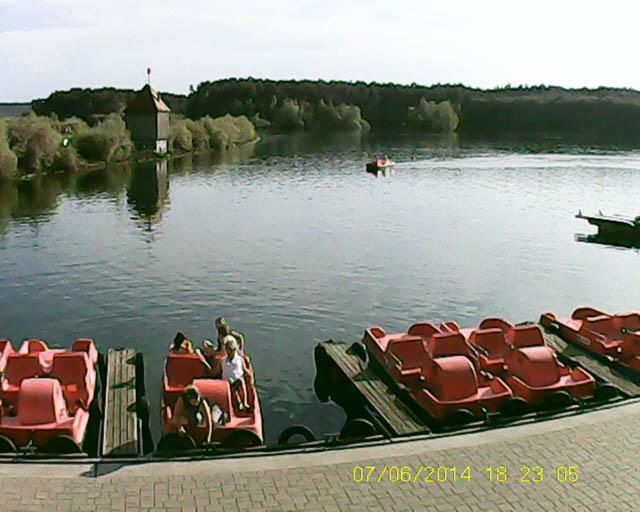 Auch einen Tretbootverleih gibt es hier.