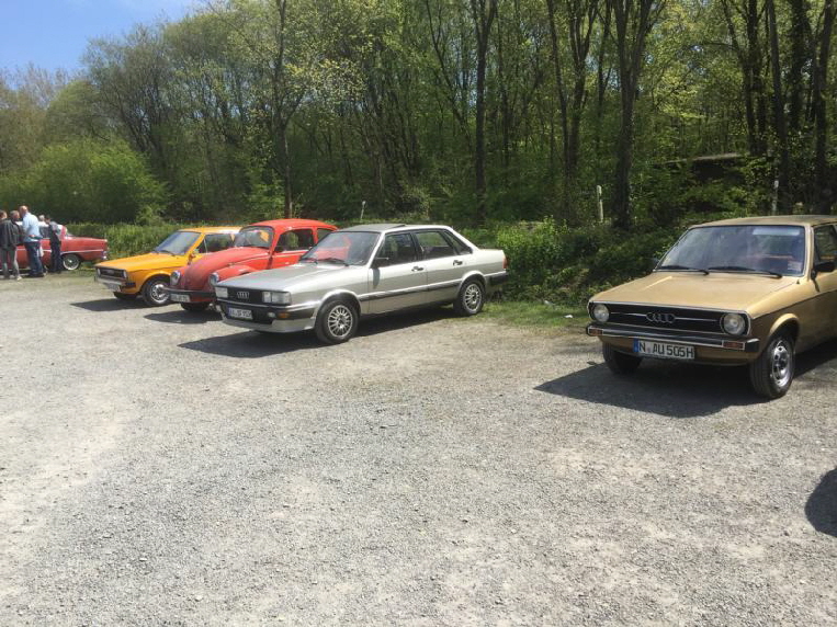 Sogar Jan war dabei mit seinem Audi 80 quattro. 