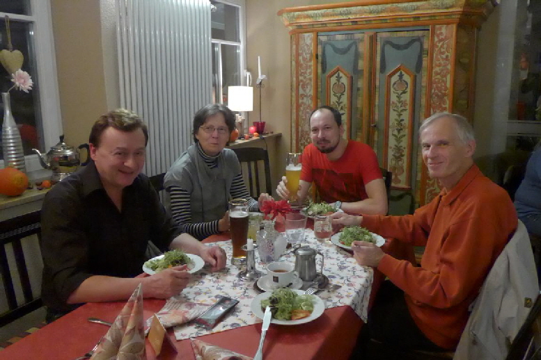 Einkehr im Gasthof Adler in Michelfeld. Hier konnten wir den Samstag Abend bei leckerem Essen ausklingen lassen.