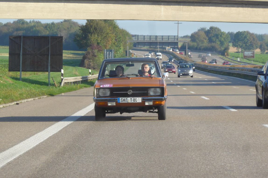 Auf der A81 Richtung Stuttgart.